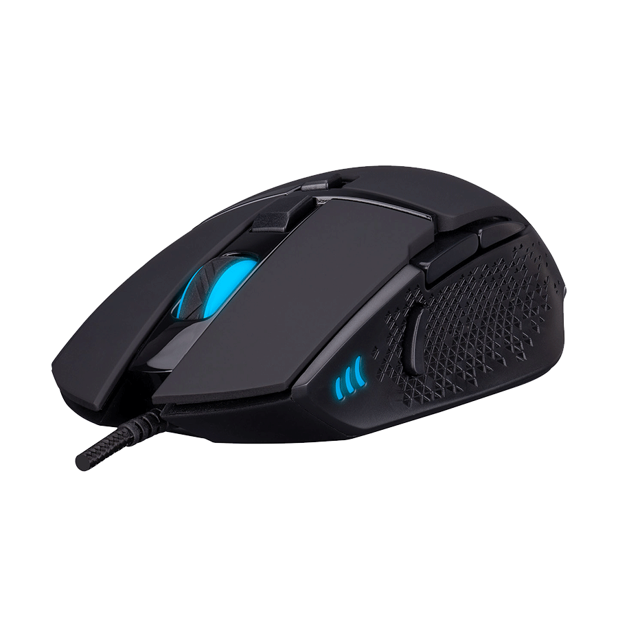 Miš gaming Everest RAGE-X1 Usb Black Led Illuminated 6400dpi 8 Buttons Programable Gaming Mouse with holes design, Sunplus 192