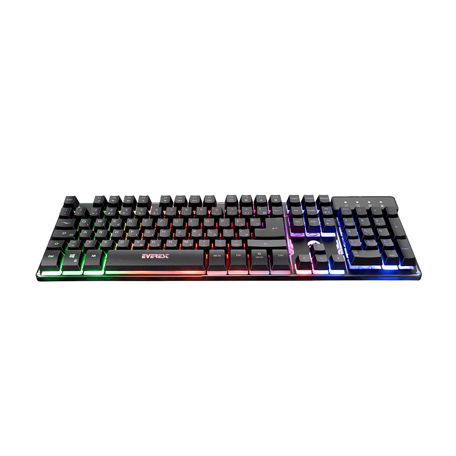 Tastatura gaming Everest KB-GX9 Black USB Rainbow Color Backlight, BiH layout, 35078