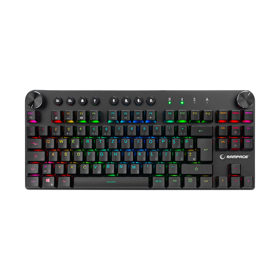 Tastatura gaming RAMPAGE KB-RMW23 SCOUT Bluetooth BiH Layout