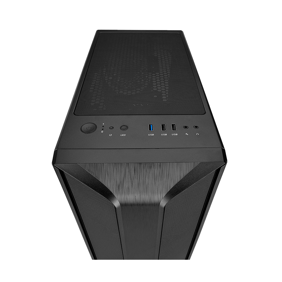 Kućište gaming RAMPAGE HYDRA V2 BLACK Tempered Glass Type-C+USB3.0 4*ARGB Infinity Fan+Hub E-ATX Exclusive Gaming, 39989