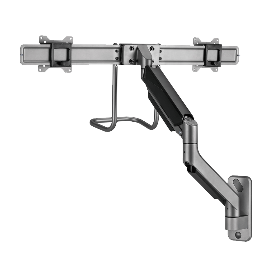 NOSAČ ZA DVA MONITORA GEMBIRD MA-WA2-02, montaža na zid, 17”-32”, up to 8 kg