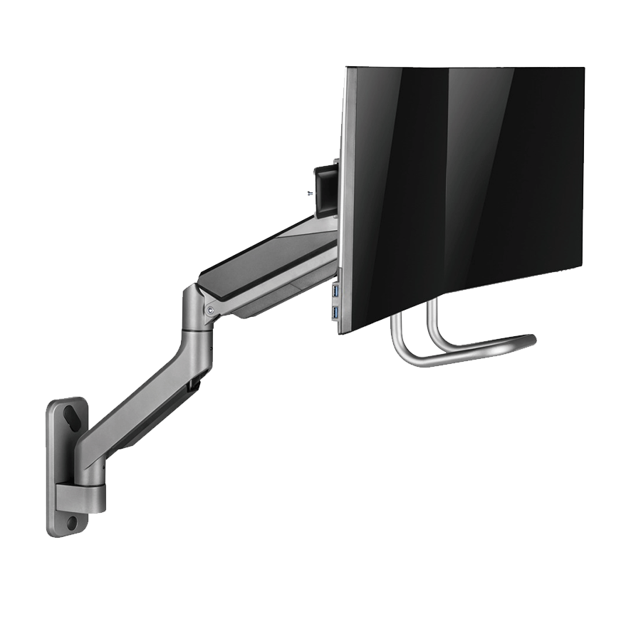 NOSAČ ZA DVA MONITORA GEMBIRD MA-WA2-02, montaža na zid, 17”-32”, up to 8 kg