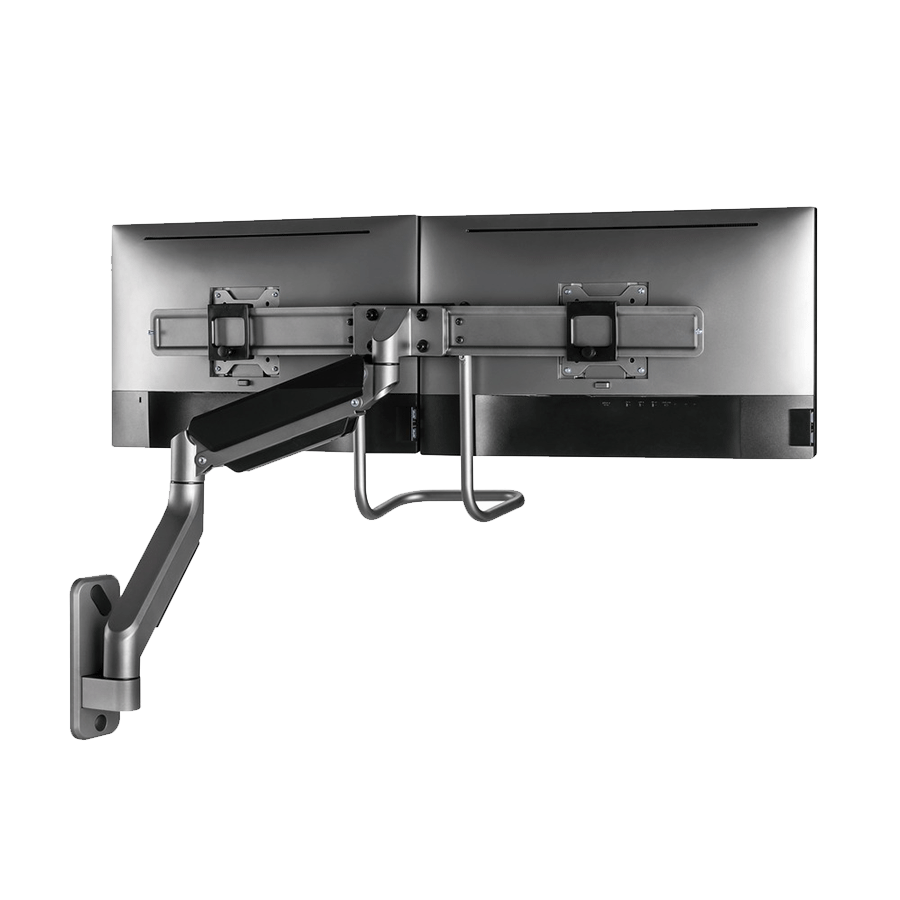 NOSAČ ZA DVA MONITORA GEMBIRD MA-WA2-02, montaža na zid, 17”-32”, up to 8 kg