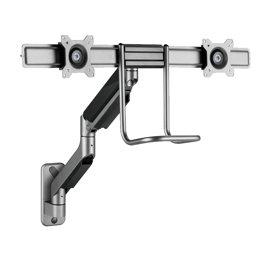 NOSAČ ZA DVA MONITORA GEMBIRD MA-WA2-02, montaža na zid, 17”-32”, up to 8 kg