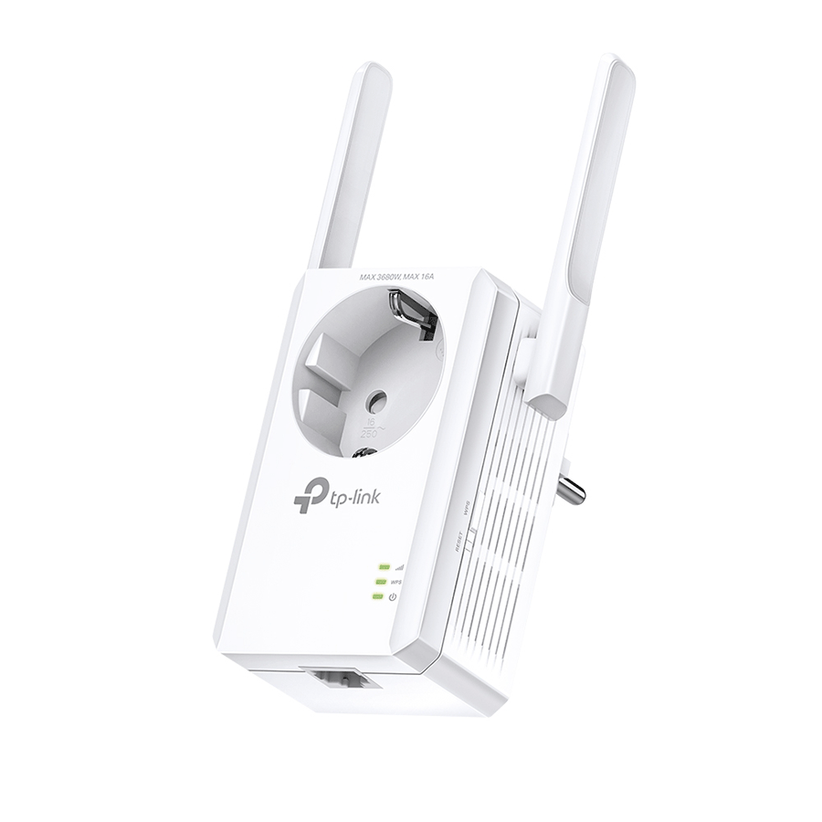 TP-Link TL-WA860RE, 300Mbps Wireless N Wall Plugged Range Extender with AC Passthrough, QCA(Atheros), 2T2R, 2.4GHz, 802.11n/g/b, Ranger Extender butto