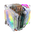 Picture of CPU hladnjak RAMPAGE OCTAGON C60 White 57CFM 1800RPM 2x12cm ARGB AM5/LGA1700 Compatible Air Cooled CPU Fan