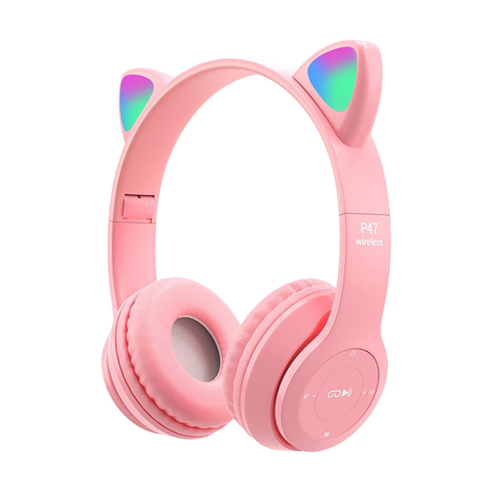 Picture of Slušalice za djecu bluetooth cat P47M pink