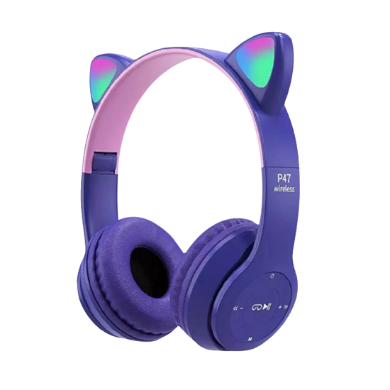 Picture of Slušalice za djecu bluetooth cat P47M purple
