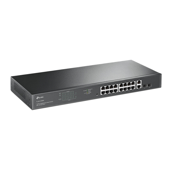 Picture of SWITCH TP-Link TL-SG1218MPE 16-Port Gigabit PoE+ Easy Smart Switch,16 Gigabit PoE+ RJ45 Ports,2 x SFP, 2× combo gigabit SFP slots,802.3at/af,250W PoE 