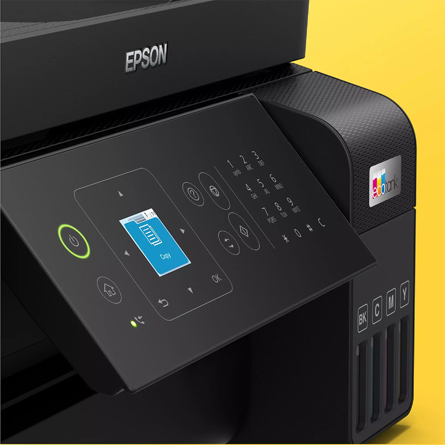 Printer EPSON EcoTank L5590 print/copy/scan/fax.Rezolucija 5760 x1440 dpi. 33str/min Monokrom. 20str/min Colour.USB, WiFi, WiFi Direct.LAN. tinte 103
