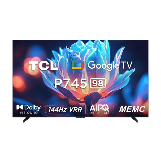 Picture of TCL TV LED 98”P745 4K Google TV;144Hz VRR; Dolby Vision IQ;HDR 10+; AiPQ PROCESSOR 3.0