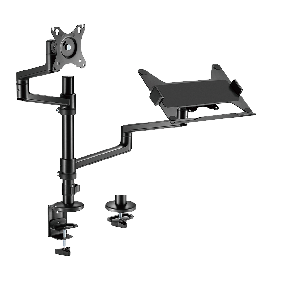 NOSAČ ZA MONITOR I LAPTOP GEMBIRD MA-DA-04, montaža na stol, monitors up to 32" and notebooks up to 17,3"