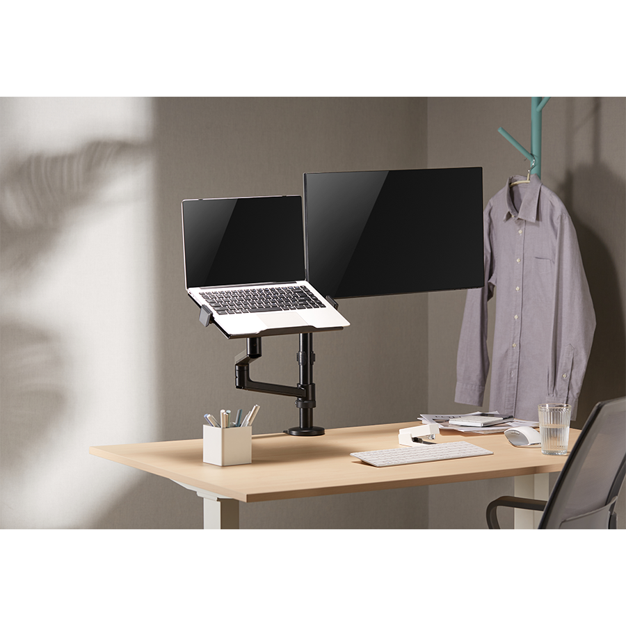 NOSAČ ZA MONITOR I LAPTOP GEMBIRD MA-DA-04, montaža na stol, monitors up to 32" and notebooks up to 17,3"