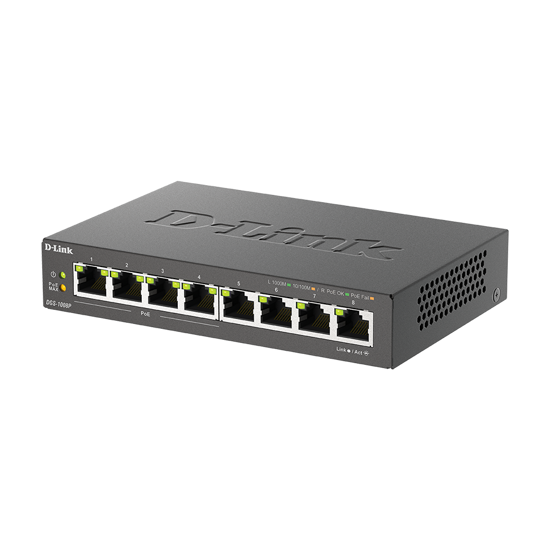 Picture of SWITCH 8 portni 10/100/1000 D-LINK, DGS-1008P/E,4 port POE