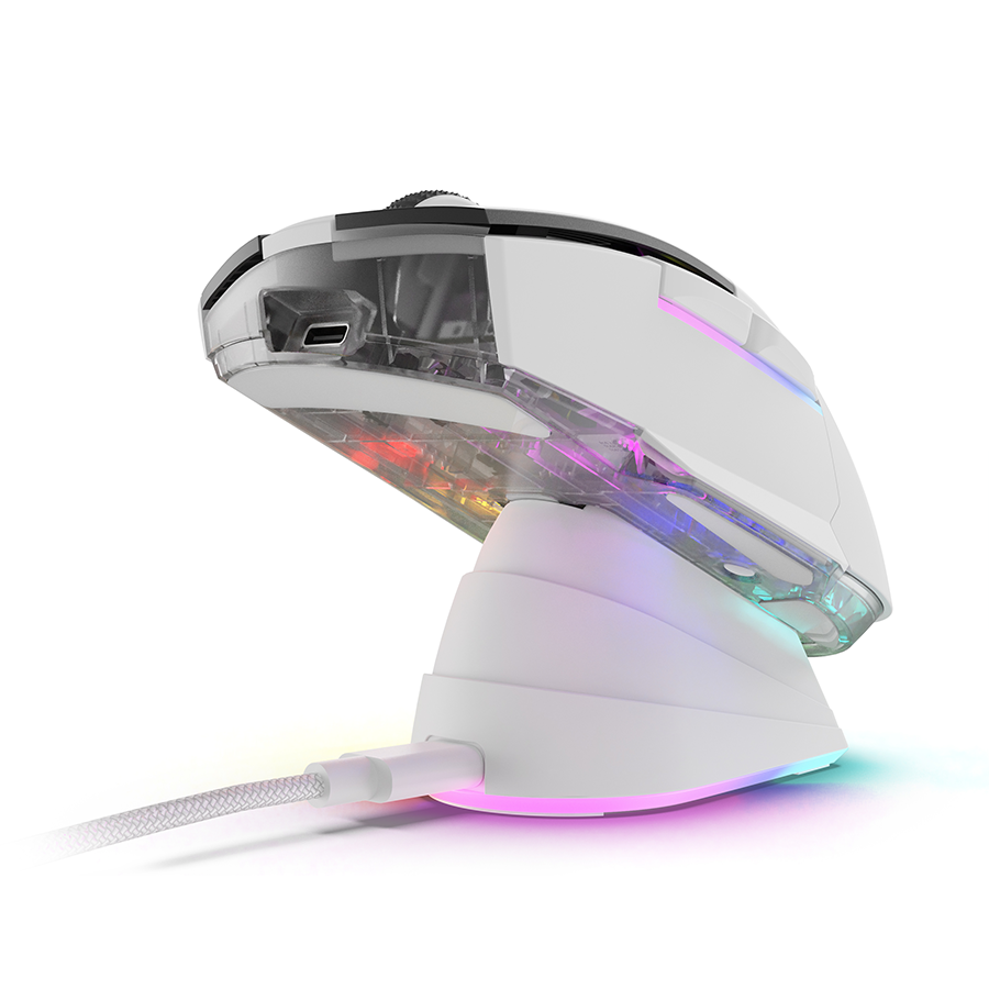 Miš SHARKOON gaming wireless/wired Skiller SGM50W White
