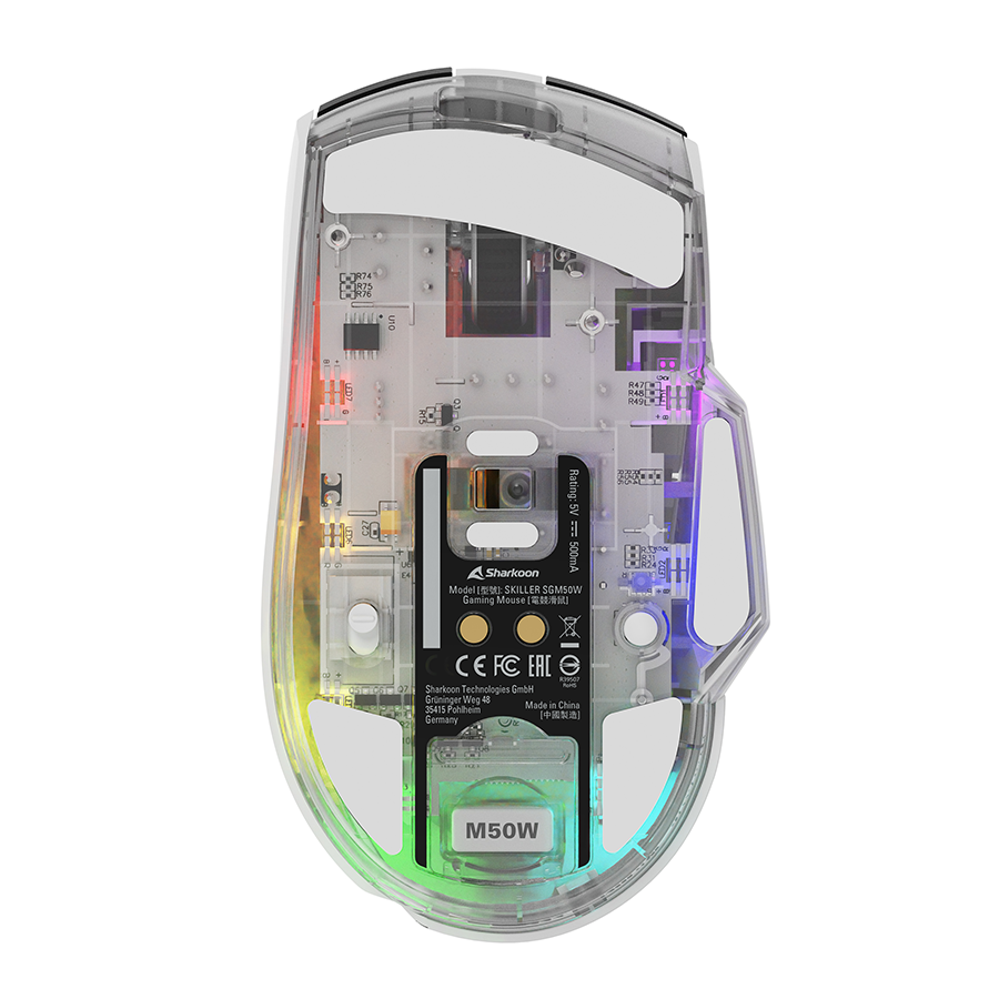 Miš SHARKOON gaming wireless/wired Skiller SGM50W White