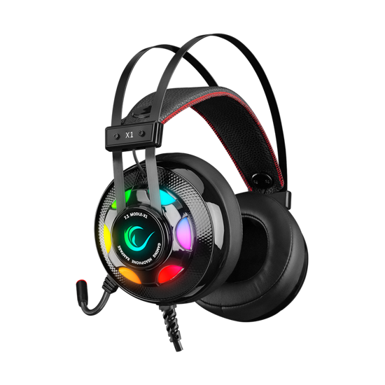 Picture of Slušalice sa mikrofonom gaming RAMPAGE Miracle-X1 RGB 7.1 Surround Sound System Gaming Headset with Microphone