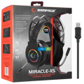 Picture of Slušalice sa mikrofonom gaming RAMPAGE Miracle-X5 Black RGB Led 7.1 Surround Sound System Gaming Headset with Microphone