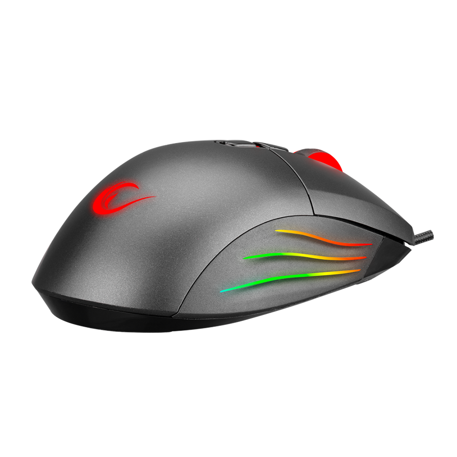 Miš gaming RAMPAGE SMX-R650 SCORE Usb Black, RGB illuminated 10000 Dpi, PMW-3325, 8D. Programable Gaming Mouse