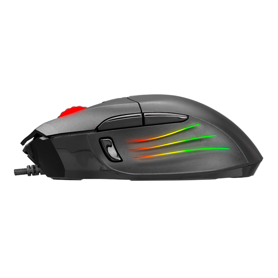 Miš gaming RAMPAGE SMX-R650 SCORE Usb Black, RGB illuminated 10000 Dpi, PMW-3325, 8D. Programable Gaming Mouse