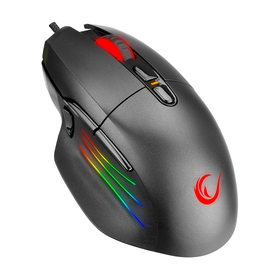Miš gaming RAMPAGE SMX-R650 SCORE Usb Black, RGB illuminated 10000 Dpi, PMW-3325, 8D. Programable Gaming Mouse