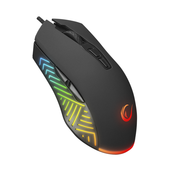 Picture of Miš gaming RAMPAGE SMX-G68 SPEAR Full RGB. 7D. Instant 704F, 7200DPI Black Programable Gaming Mouse