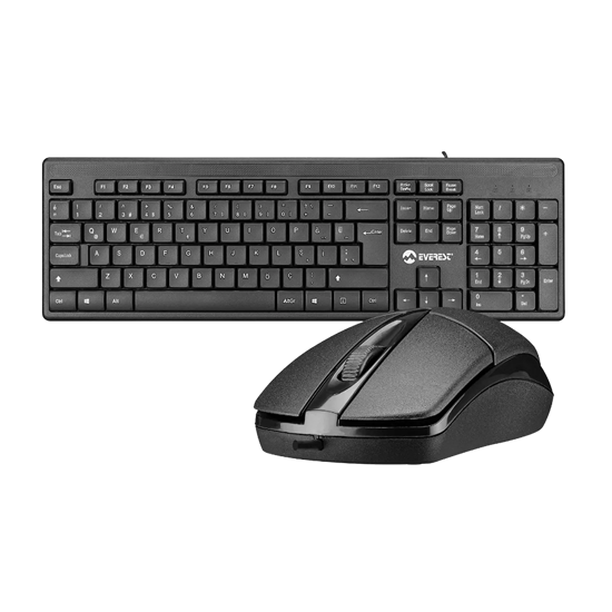 Picture of Tastatura + miš Everest KM-515 Black Usb Combo LC Layout