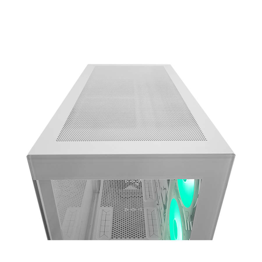 Kućište gaming RAMPAGE HYDRA V2 WHITE Type-C+USB3.0 4*ARGB Infinity Fan+Hub E-ATX Exclusive Gaming, 39990