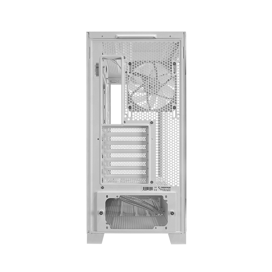 Kućište gaming RAMPAGE HYDRA V2 WHITE Type-C+USB3.0 4*ARGB Infinity Fan+Hub E-ATX Exclusive Gaming, 39990