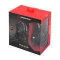 Picture of Slušalice sa mikrofonom gaming  RAMPAGE RM-K1 PULSAR black, USB 7.1 surround, vibracija, RGB