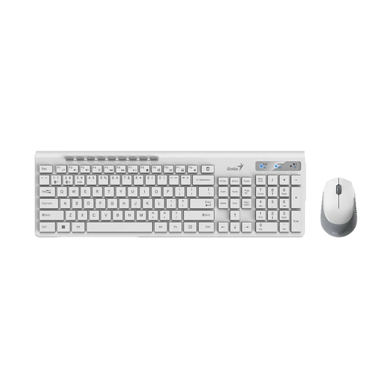 Picture of Tastatura + miš wireless i bluetooth GENIUS SlimStar 8230, white, BiH layout, 31340015411