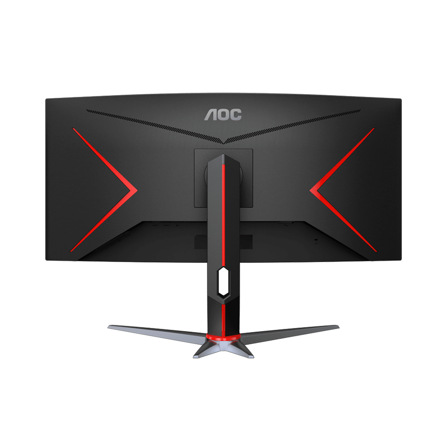 MONITOR AOC 34"" Gaming CU34G2XP 34” Curved VA, 21:9, 3440x1440, 180Hz, 1ms, 430 cd/m2, 4000:1, HDMI, DP, PbP, PiP, Ergonomic, Black-Red, VESA 3y