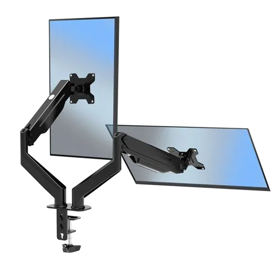 NOSAČ ZA DVA MONITORA ESPERANZA DESK HOLDER WITH GAS SPRING FOR 2 COMPUTER MONITORS 17"-27" MACHE, ERW020