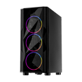 Picture of Kuciste Inter-tech Case A-3401 Chevron RGB gaming, 3x RGB fans, Acrylic glass front panel