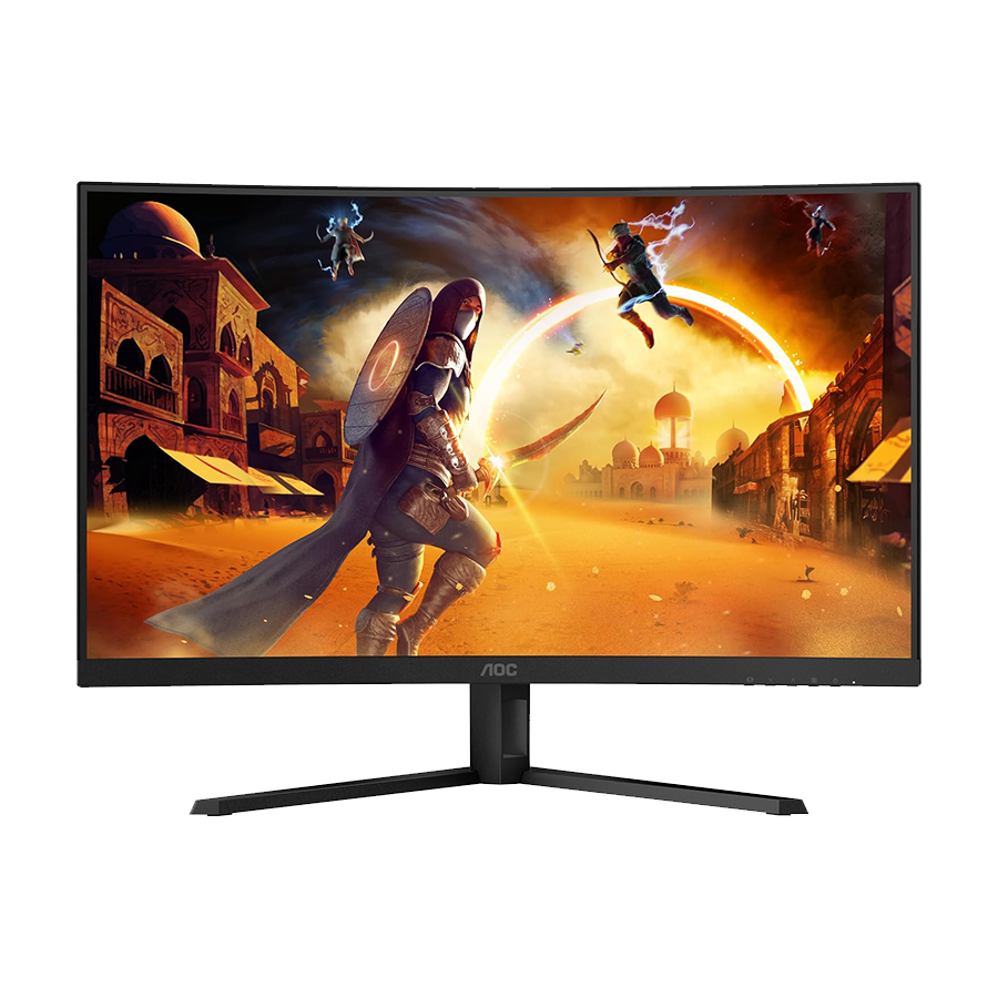 MONITOR AOC Gaming CQ32G4VE Curved 31.5” FAST VA, 16:9, 2560x1440, 180Hz, 0.5ms, 300 cd/m2, 3500:1, Audio, HDMI, DP, Tilt, Black-Red, VESA 3y