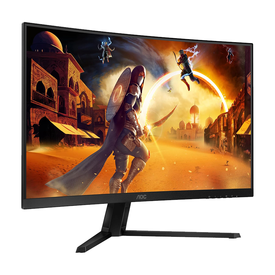MONITOR AOC Gaming CQ32G4VE Curved 31.5” FAST VA, 16:9, 2560x1440, 180Hz, 0.5ms, 300 cd/m2, 3500:1, Audio, HDMI, DP, Tilt, Black-Red, VESA 3y