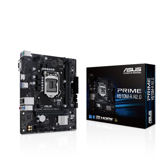 Picture of ASUS MB PRIME H510M-R R2.0-SI Intel H470, LGA1200, micro ATX PCIe 4.0, VGA, HDMI, 2xDDR4