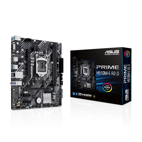 Picture of ASUS MB PRIME H510M-E R2.0, Intel H470, LGA1200, micro ATX PCIe 4.0, DP, VGA, HDMI, 2xDDR4