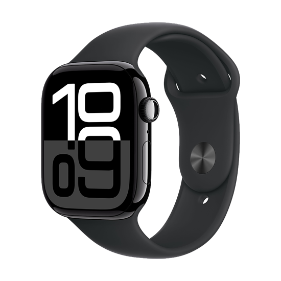 Picture of Apple Watch Series 10 46mm Sports band jet black