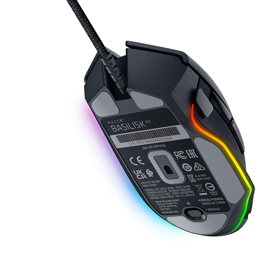 Miš Razer™ Basilisk V3 - Ergonomic Wired Gaming, Mouse - FRML Packaging, RZ01-04000100-R3M1