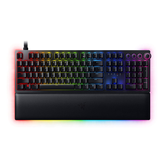 Picture of Tastatura Razer™ Huntsman V2 - Optical Gaming Keyboard (Clicky Purple Switch) - US Layout - FRML Packaging, RZ03-03930300-R3M1