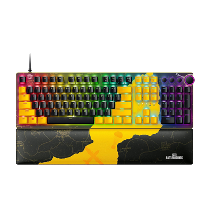 Razer Tastatura Huntsman V2 - Optical Gaming Keyboard - PUBG: Battlegrounds Edition (Linear Optical Switch) - World Packaging, RZ03-03932300-R3M1