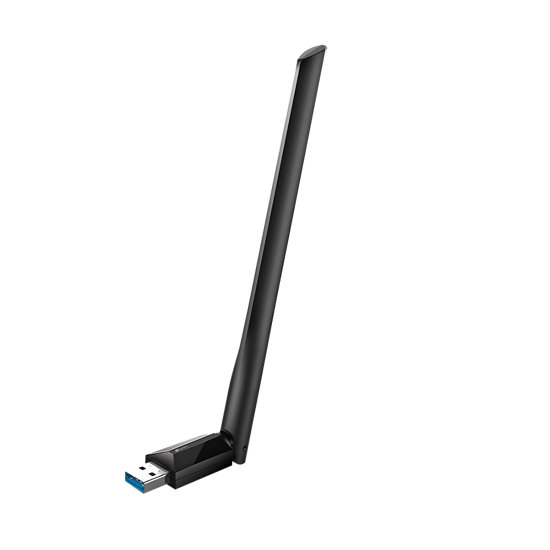 Picture of USB WLAN adapter ARCHER-T3UPLUS AC1300 High Gain Wireless Dual Band USB Adapter, 867 Mbps on 5 GHz, 400 Mbps on 2.4 GHz, MU-MIMO, High Gain Antenna