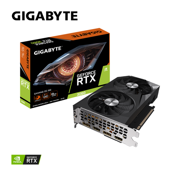 Picture of GIGABYTE VGA nVidia GeForce RTX 3060 GAMING OC 8G GV-N3060GAMING OC-8GD