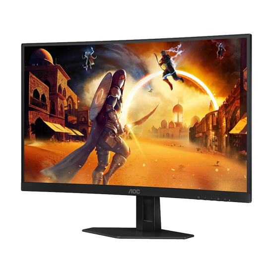 Picture of MONITOR AOC Gaming C27G4ZXE Curved 27" FAST VA, 16:9, 1920x1080, 280Hz, 0.3ms, 300 cd/m2, 4000:1, 2xHDMI, DP, Adaptive Sync, Tilt, Black-Red, VESA 3y