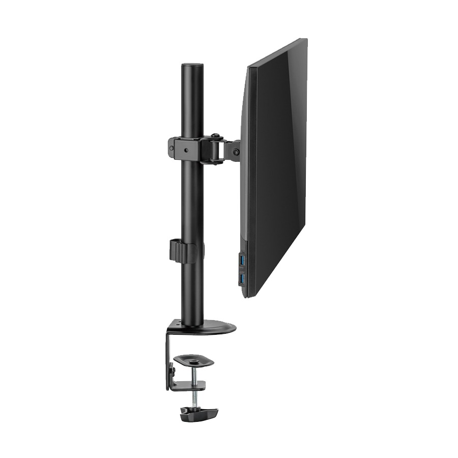 NOSAČ ZA MONITOR GEMBIRD MA-D1-02, montaža na stol, (rotate, tilt, swivel), 17”-32”, up to 9 kg