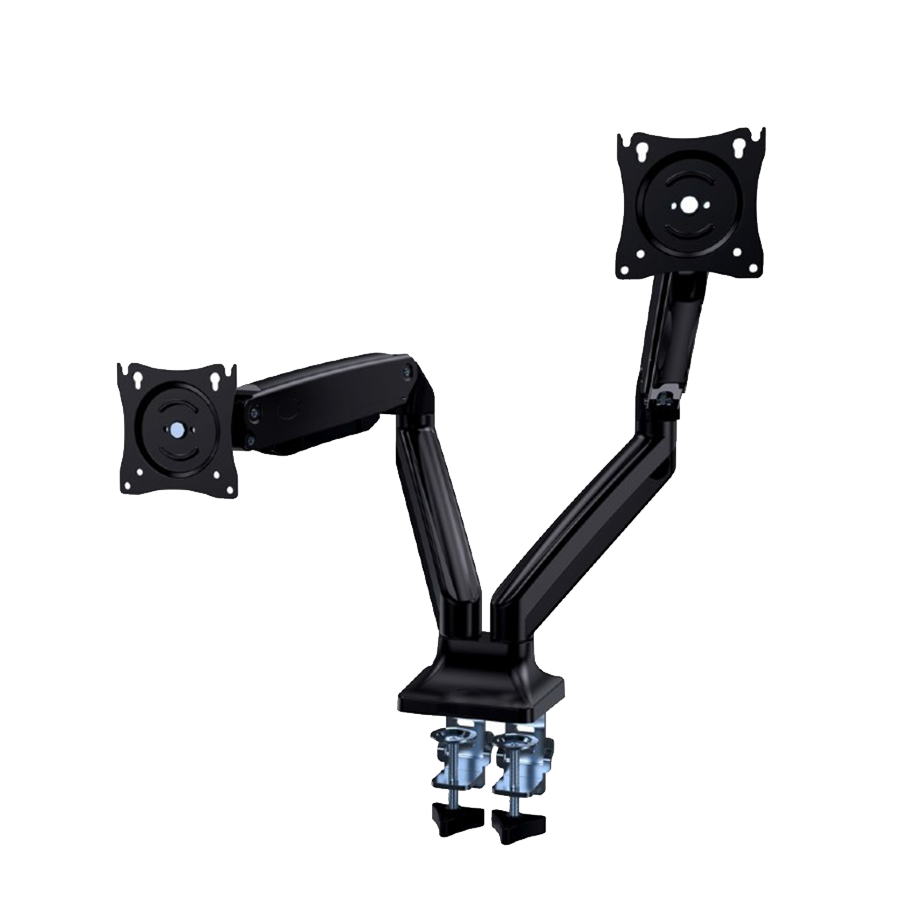 NOSAČ ZA DVA MONITORA GEMBIRD MA-DA2-03, montaža na stol, Full-motion, 17”-35”, up to 10 kg