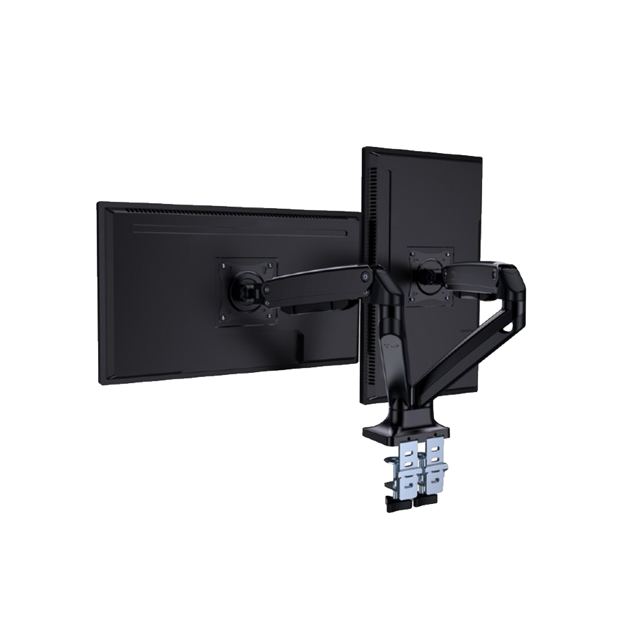 NOSAČ ZA DVA MONITORA GEMBIRD MA-DA2-03, montaža na stol, Full-motion, 17”-35”, up to 10 kg