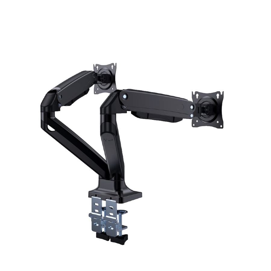 NOSAČ ZA DVA MONITORA GEMBIRD MA-DA2-03, montaža na stol, Full-motion, 17”-35”, up to 10 kg