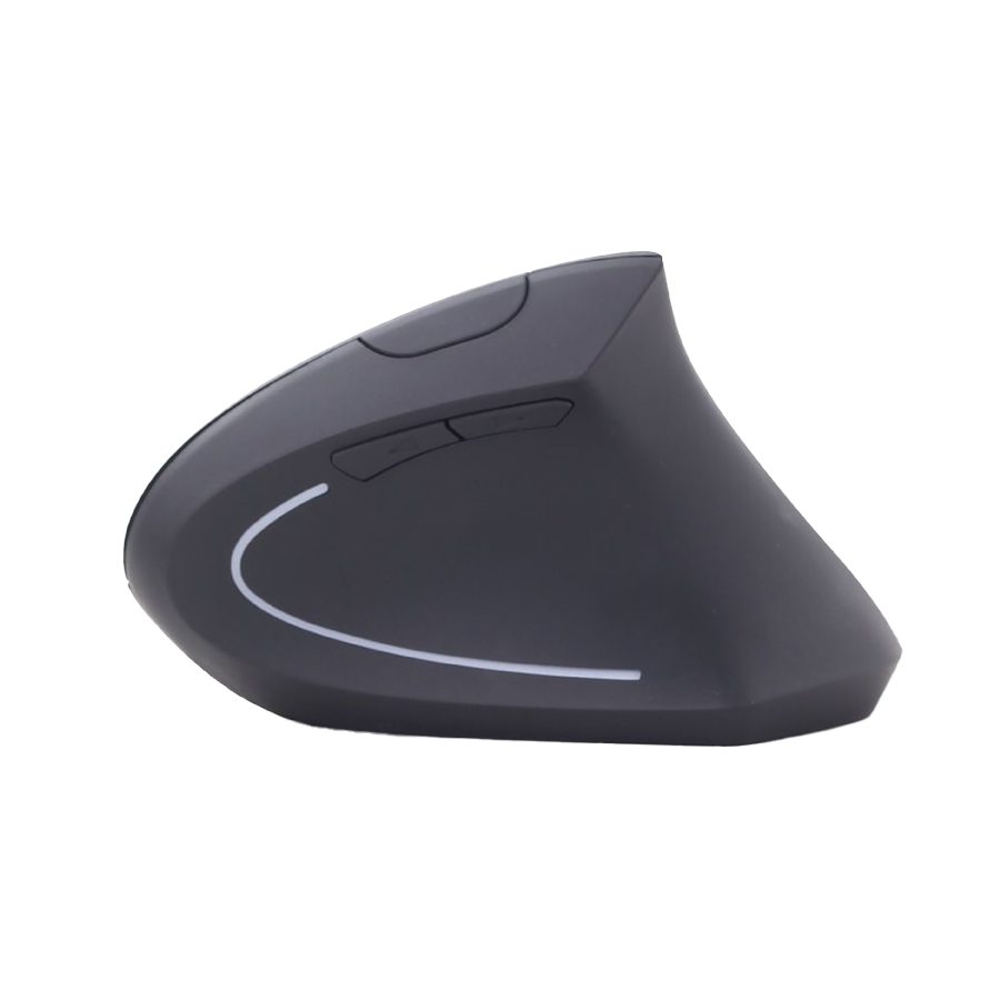 Miš GEMBIRD MUSW-ERGO-01, 6-button wireless optical mouse, black, 800-1200-1600 DPI, MUSW-ERGO-01